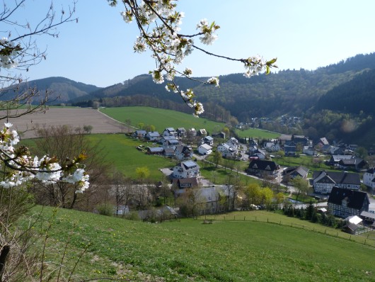 Rastplatz mit Blick auf Niedersorpe